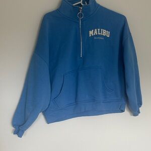 Malibu Blue Women's Zip-Up Sweater